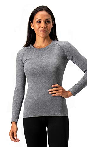 Devops Women's 2 Pack Thermal Long Sleeve Compression Tops