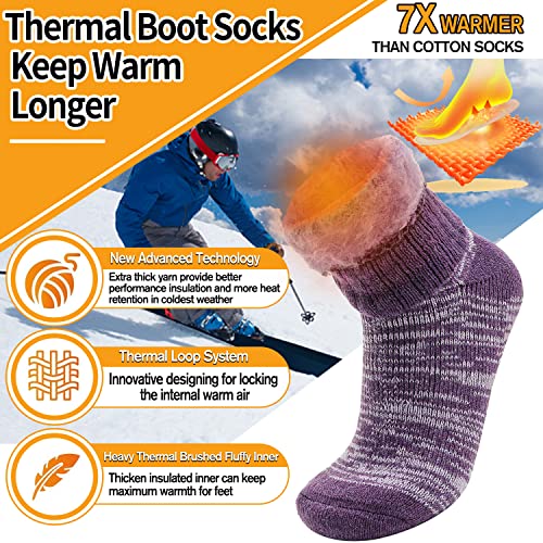 Welwoos Warm Thermal Socks for Winter Ski & Cold Weather