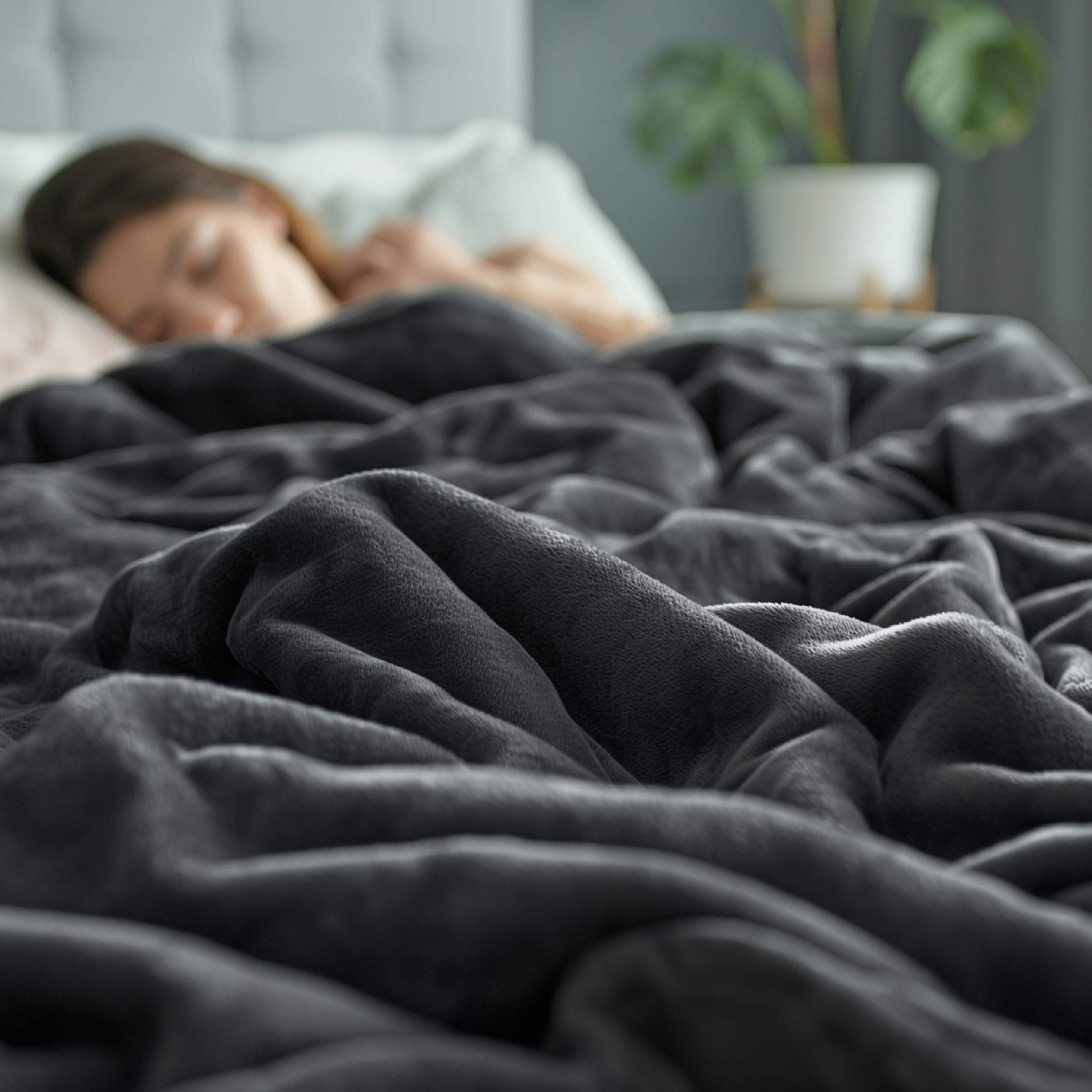 Queen Size Ultra Cozy Grey Blanket for Winter