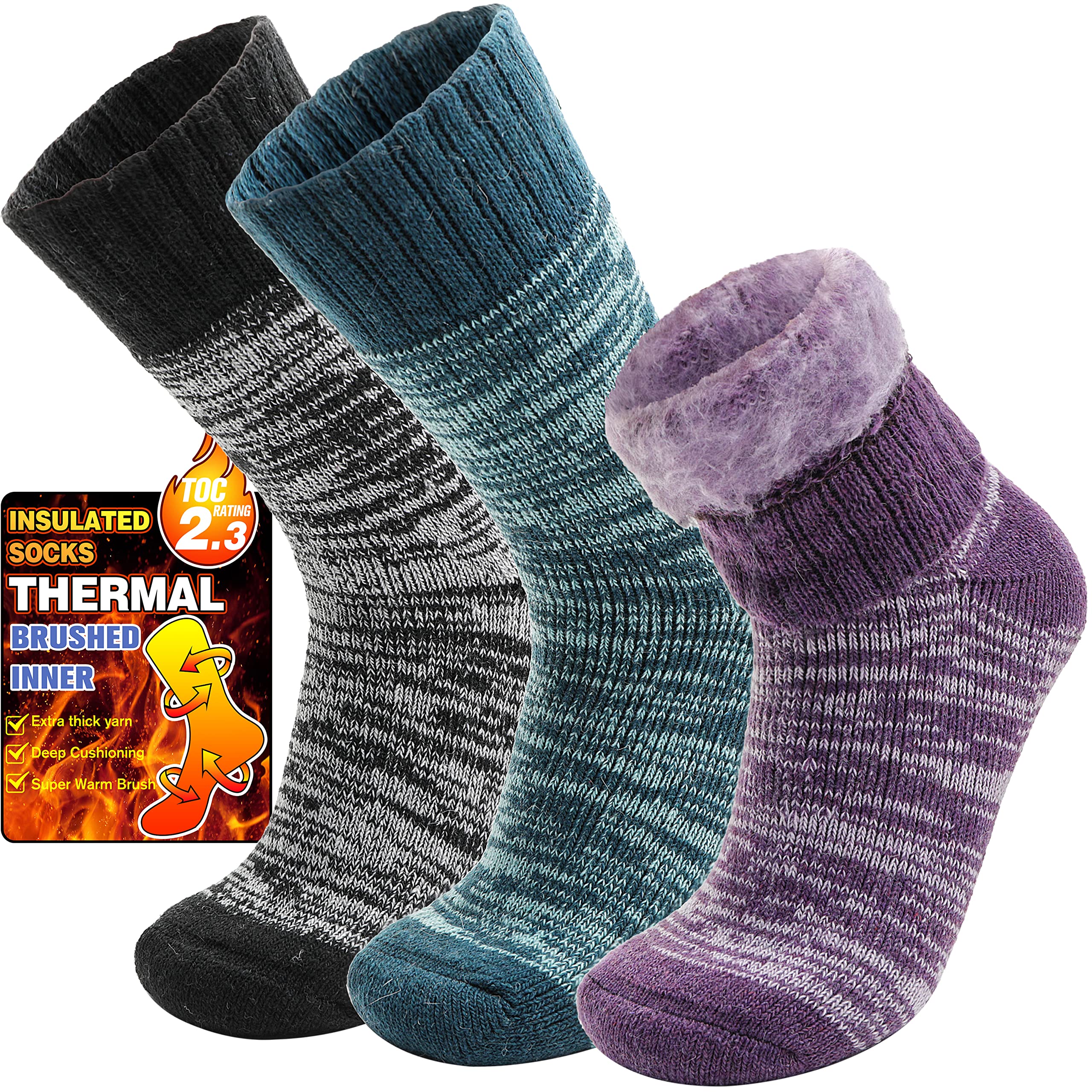 Welwoos Warm Thermal Socks for Winter Ski & Cold Weather